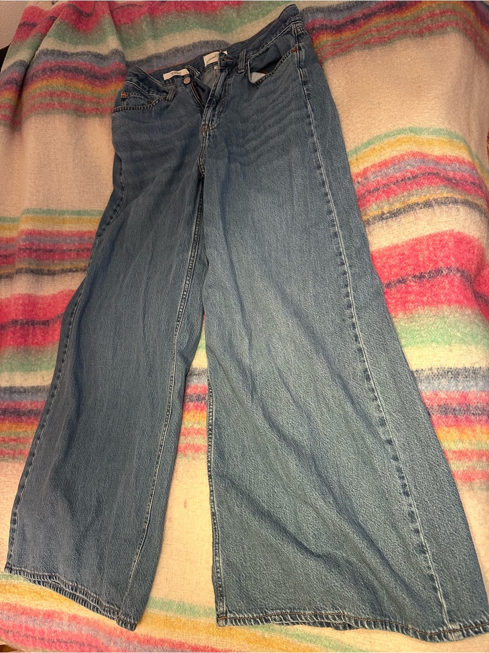 Universal Thread High-Rise Wide Leg Palazzo Jeans - Picture 7 of 7